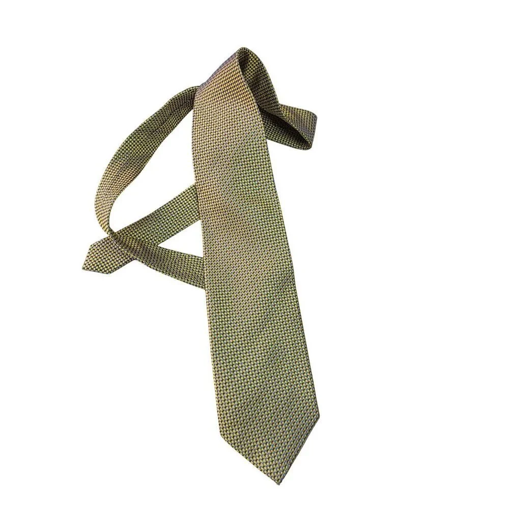 Valerio Garati 90s Iridescent Geometric Jacquard Silk Tie 4